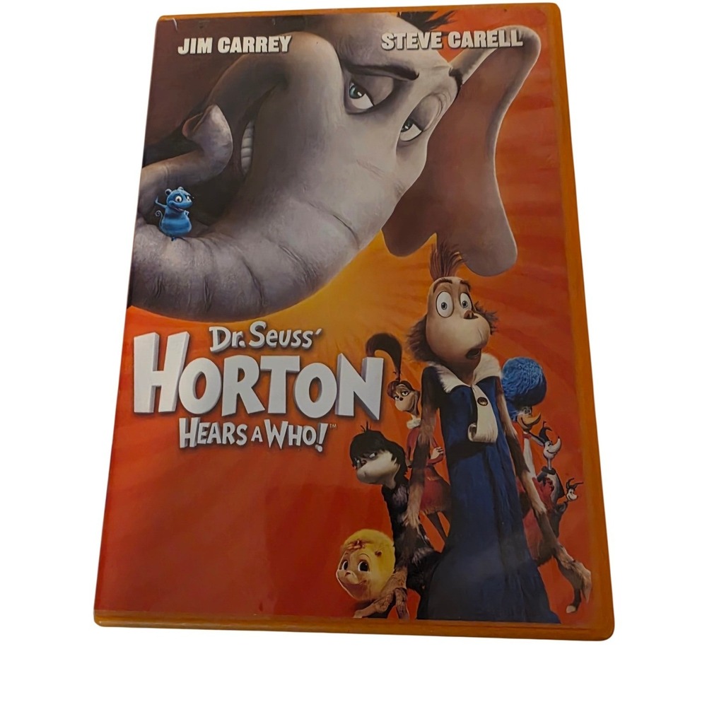 Dr. Seuss Horton Hears a Who! DVD 2008 Jim Carrey Steve Carell Widescreen Full